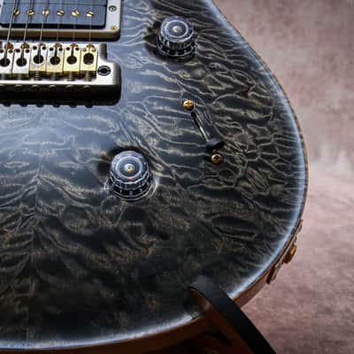 PRS USA Paul Reed Smith Wood Library Custom 24 Artist Top "Charcoal + Ebony" (2016) image 9