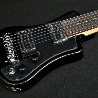 Hofner CT Series HCT-SH-D-BK Double Pickup Shorty DeLuxe Travel / Mini Electric Guitar with Gig Bag BLACK image 3
