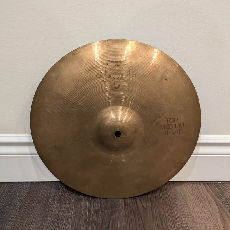 Paiste 404 14" Medium Hihat Top 1980s image 1