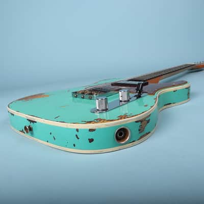 2020 Fender Custom Shop 60 HS Telecaster Custom Heavy Relic Sea Foam Green L.E. image 12