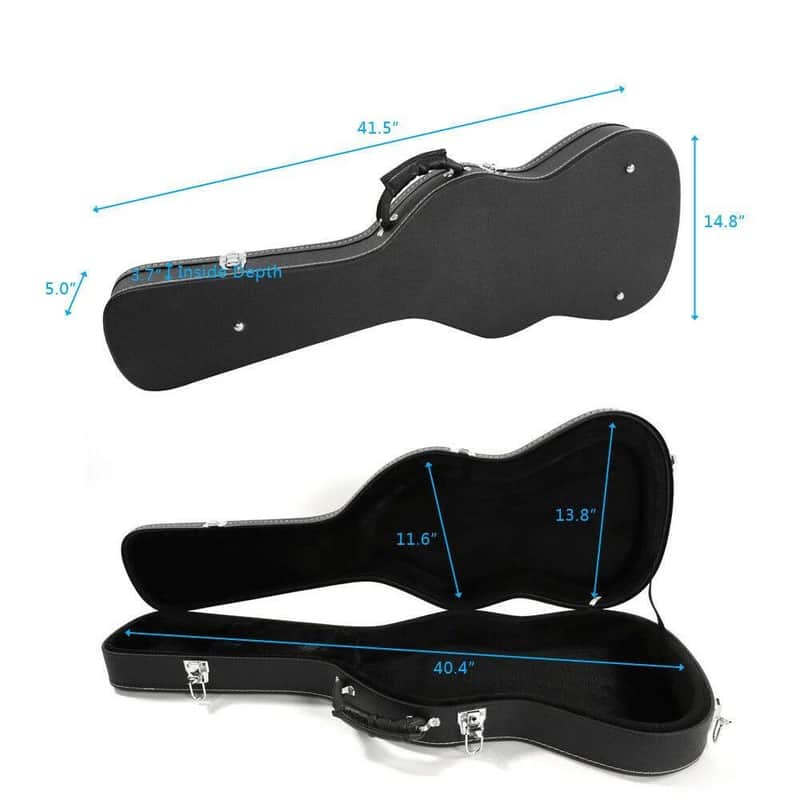 New Protable Professional 41" Artifical Leather Electric Guitar Hard Case image 1