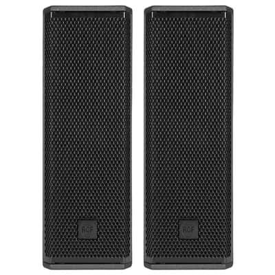 RCF NXL 14-A Dual 6" 2-Way Point Source Column Powered Speaker Black Pair image 1