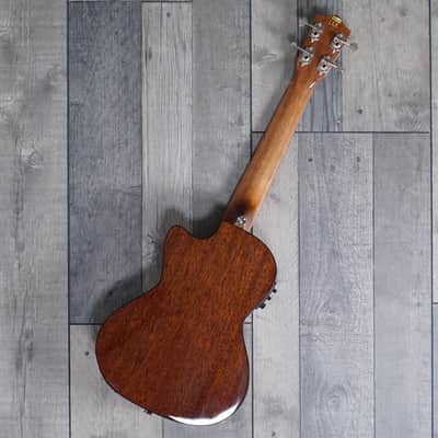 Lanikai MAS-CET All Solid Mahogant Tenor ‘Electo-Cutaway’ Including Styrofoam Case image 2