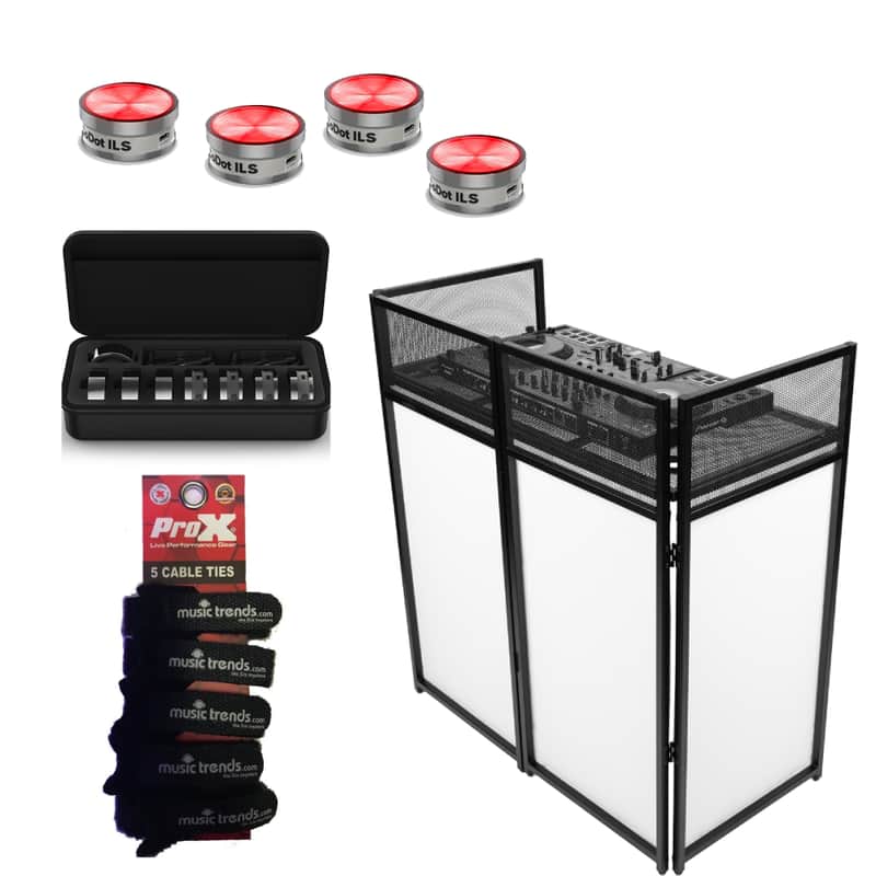Gator Frameworks Black DJ Facade with Black & White Scrims, Carrying Bag + CoDot LED lights Package image 1
