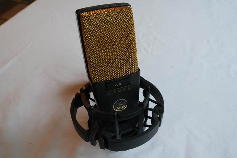 AKG C414 XLII Large Diaphragm Multipattern Condenser Microphone 2010s - Black image 1