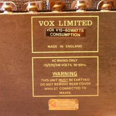 VOX V15 2x10" All Tube Combo Amp Super Sound AC15 similar image 4