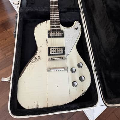 Rock N Roll Relics Revenge Modern Offset Electric Guitar Aged Olympic White 251966 image 12