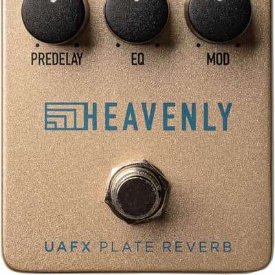 Universal Audio UAFX Heavenly Plate Reverb Pedal - Bundle with Instrument Cable and 2 Patch Cables image 2