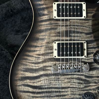 PRS Paul Reed Smith P22 Piezo & Stunning Greyblack Flametop Acoustic Tones image 2