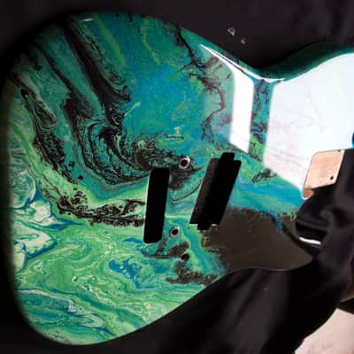 Custom Telecaster Style body with Kramer / Charvel Floyd Rose style routing image 12