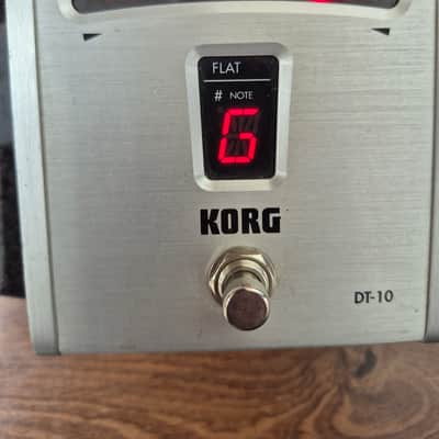 Korg DT-10 Chromatic Pedal Tuner 2000s - Black image 1