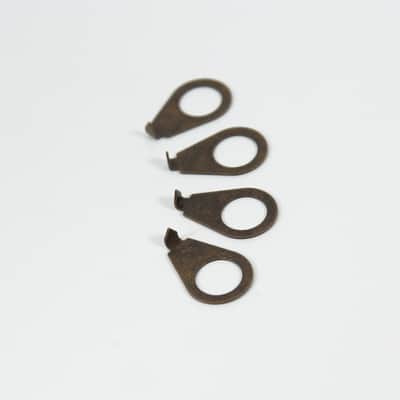 4x Guitar Knobs Dial Pointer Indicator Fits 3/8" Pot Shaft, Antique-Brass
