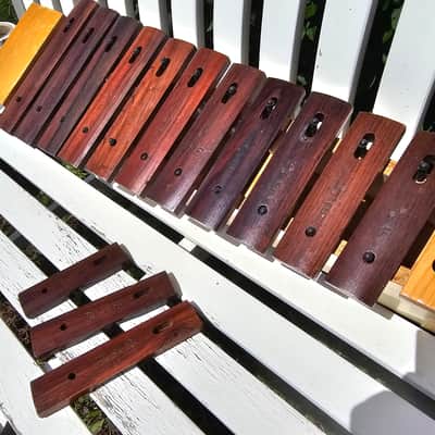 Vintage 70s Sonor Xylophone Natural Rosewood notes made in Germany image 9