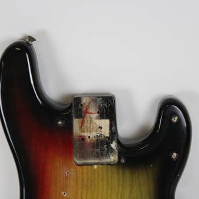 1978 Fender Precision Bass BODY Sunburst ASH Super CLEAN USA 4-Bolt Lightweight 5.2 lbs PBass 1970's Vintage image 9