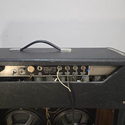 Vintage 1965 Fender Super Reverb Guitar Amp w/ Orginal Foot Switch image 9