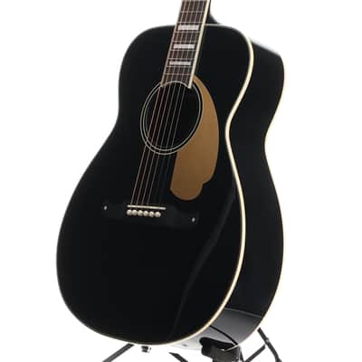 Fender California Vintage Malibu with Case, Gold Pickguard, Matching Headstock, Black (RC1) (03825) image 4