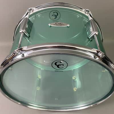 C&C USA CC Cardwell Acrylic Coke Bottle Green Tom Drum 6-Lug 9x13 Fully Original Complete Your Kit image 6