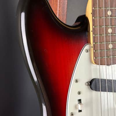 Vintage 1974 Fender Mustang 3 Color Sunburst w/OHSC TSU21018 image 12