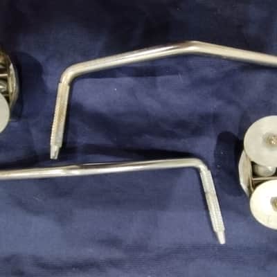 Vintage Ludwig bass drum spurs - gull wing 1960's image 10