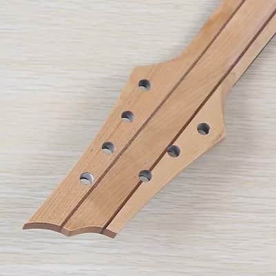 Mahogany Wood 7 String Guitar Neck, 24 Frets Fingerboard image 5