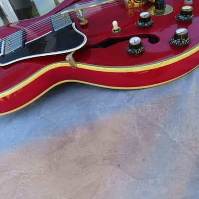 GIBSON ES-355-TD-SV 1966 CHERRY BIGSBY 1 OWNER ORIGINAL LEFT HANDED AMAZING! image 5