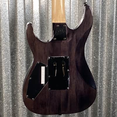ESP LTD M-200 Flame Top See Thru Black Guitar M200FMSTBLK #0648 Used image 10