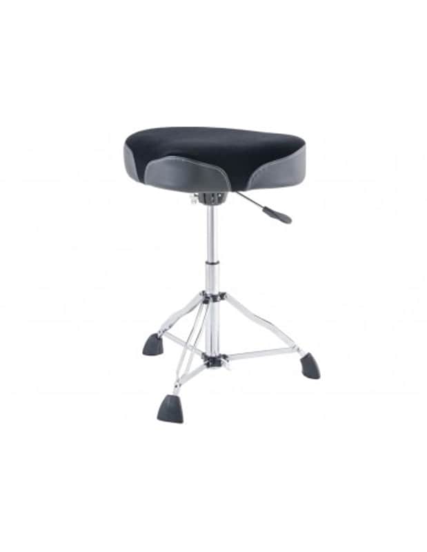 PSN-14HM - seggiolino Hydraulic - seduta a sella tessuto Nero/Grigio - gamba doppia Dixon image 1