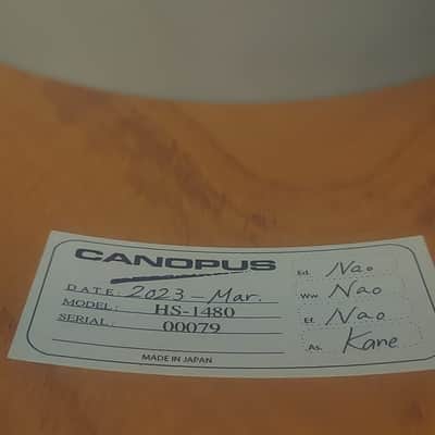 Canopus Zelkova HS-1480 2023 Hard To Get 14 x 8 Snare Drum: Excellent Condition image 6