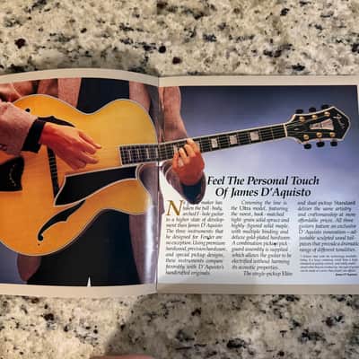 Fender Master Series Catalog Brochure Esprit Flame D'Aquisto image 3