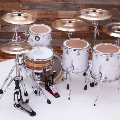 Dw (Drum Workshop) Collectors Series Ii, 4 Piece Drum Kit, White Marine Pearl, (Pre Loved) image 13