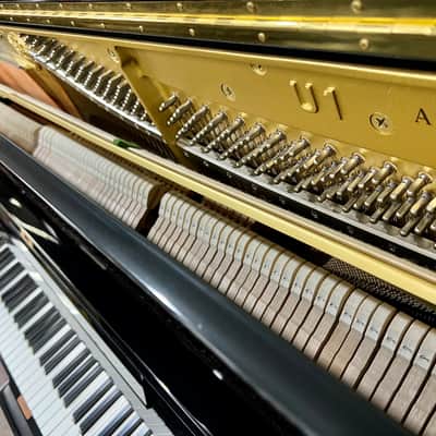 Yamaha U1 Acoustic Piano Polished Ebony image 8