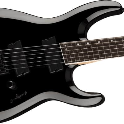 Used Jackson - Pro Plus Dinky - Electric Guitar - MDK HT6 MS - Ebony Fretboard - Gloss Black - w/ Gig Bag image 2
