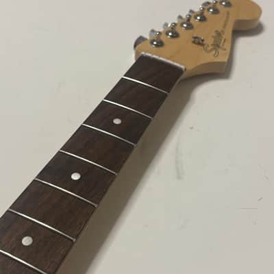 Fender Squier Stratocaster neck loaded maple rosewood neck tuners image 3