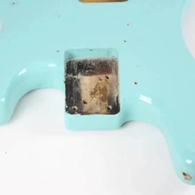1976 Fender Precision Bass BODY Seafoam Green/Blue ~PRO Re-Fin~ Early-CBS USA 1970s image 6
