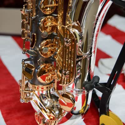 Sax Dakota SDTXG-606 2020-2024 Silver and Gold Plated, Lacquered, Black Onyx image 10