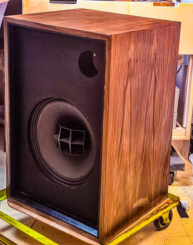 Altec Lansing 604 B duplex coaxial speakers with n1000b crossover restored early hi-fi 1949 - Grey crackle image 1