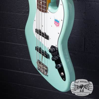 Fender Japan JB62-US Jazz Bass Sonic Blue – US Pickups Flame Maple Neck CIJ image 6