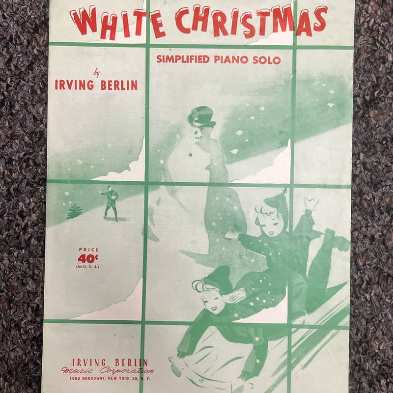 White Christmas Simplified Piano Solo image 1