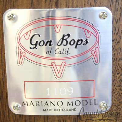 *Gon Bops Mariano Tumba+Cradle Stand,Mahogany/Black(MB1225)12.25x30"Durian Conga image 2