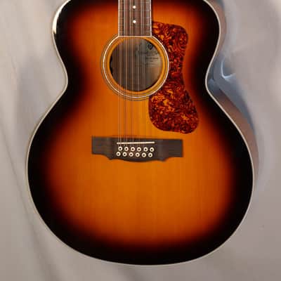 Guild F-2512E Deluxe Antique Burst 12-string Acoustic Electric "Open Box (Small Ding) image 1