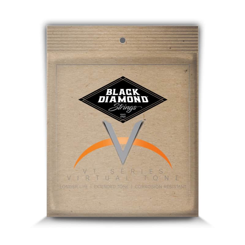 Black Diamond USA Premium Clear Coated Phosphor Bronze Acoustic Guitar Strings - Light Light - 11-52 image 1