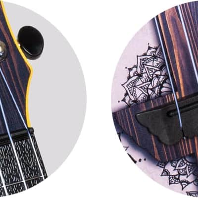 Flight TUS40 Mandala Wood Soprano Travel Ukulele image 6
