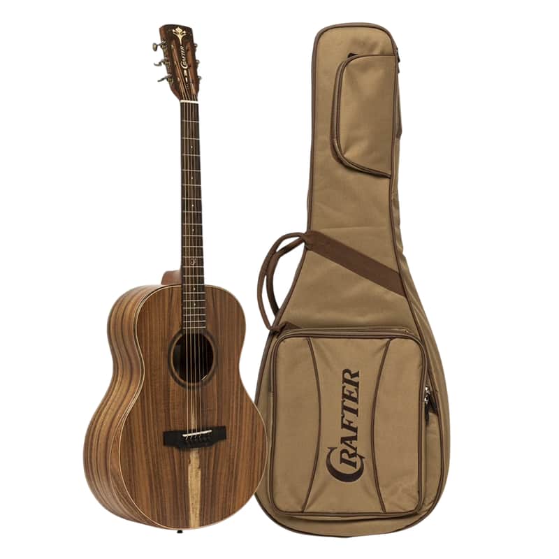 Crafter BIG MINO ALK Mino Series Solid Taiwanese Koa Top Mahogany Neck 6-String Acoustic-Electric Guitar w/Gig Bag image 1