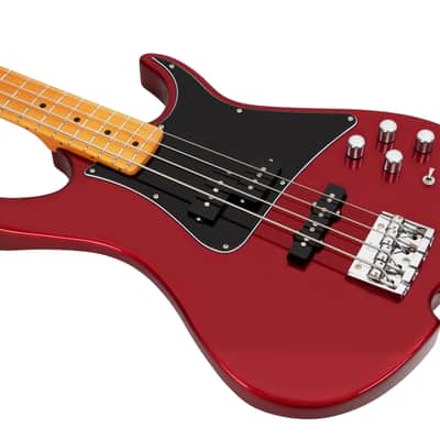 Vola Guitars ZVA 4 string bass - Candy Apple Red CLEARANCE SALE image 5
