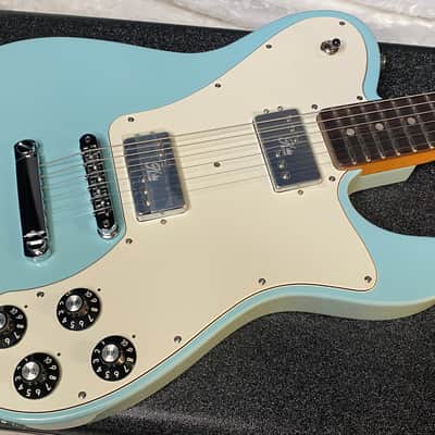 NEW! Fender Kingfish Delta Day Telecaster Deluxe - Daphne Blue - Hardshell Case - Authorized Dealer - 8.3 lbs - G06531 image 4
