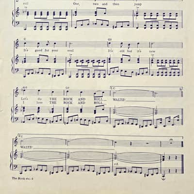 (USED/VINTAGE Sheet Music) The Rock and Roll waltz - Kay Starr - Piano/Vocal/Chord Names image 3
