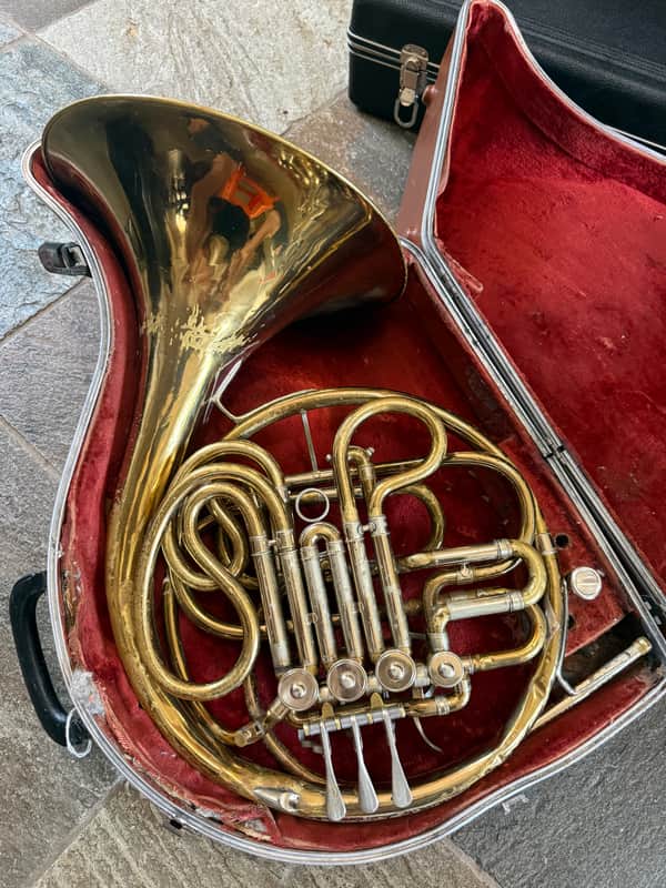 C. G. Conn 6D Double French horn. Made in USA image 1