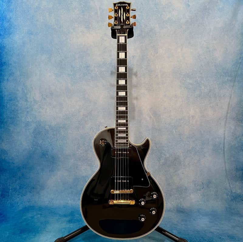 NEW* Edwards by ESP E-LP-CTM/P Black Les Paul Custom P-90 | Reverb