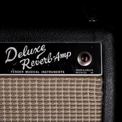 Vintage 1965 Fender Deluxe Reverb Guitar Amp With Footswtich and Cover image 6