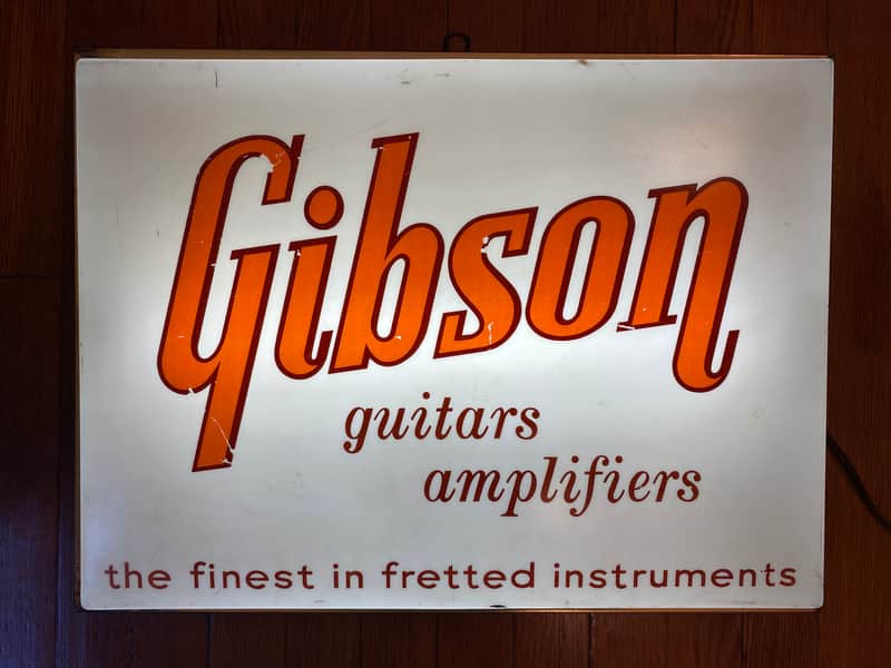 1950s to 1960s Gibson Lighted Dealer Sign Original image 1
